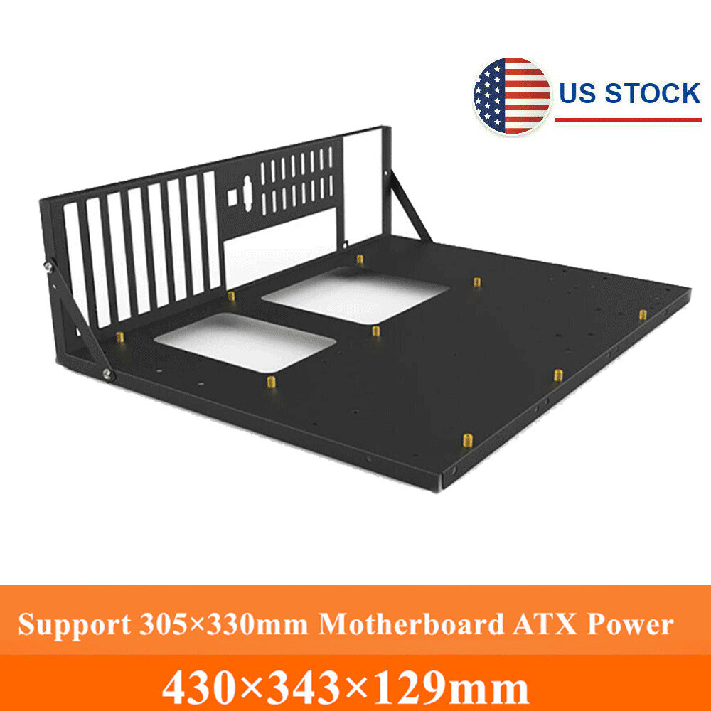 For EATX Computer Case Motherboard Bracket Miner Mining Rig Holder Open Frame US