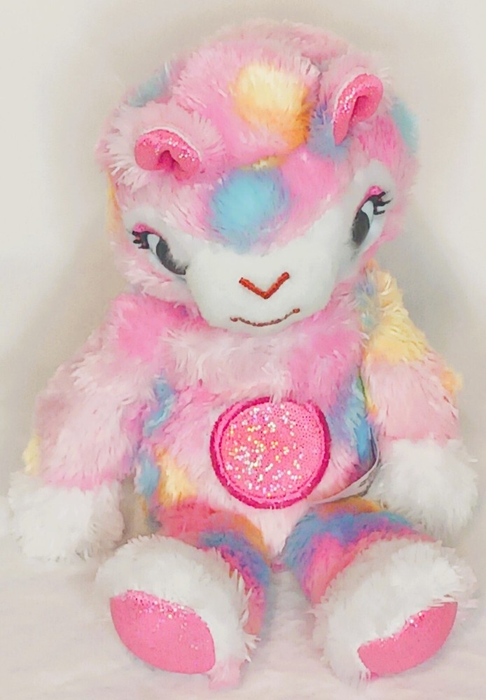 BIGgiggles Pink Blue Take Along Llama Jenny Chat Back Talking Character 2019