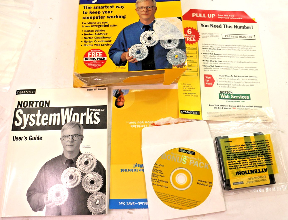 Symantec Norton SystemWorks 2000 Mod#07-00-02578 Software In Box