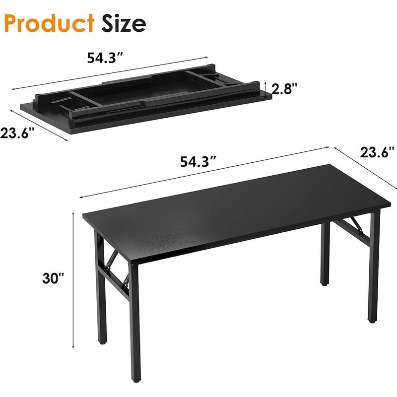 Foldable Computer Desk Space Saving Writing Desk Home Office Study Room New