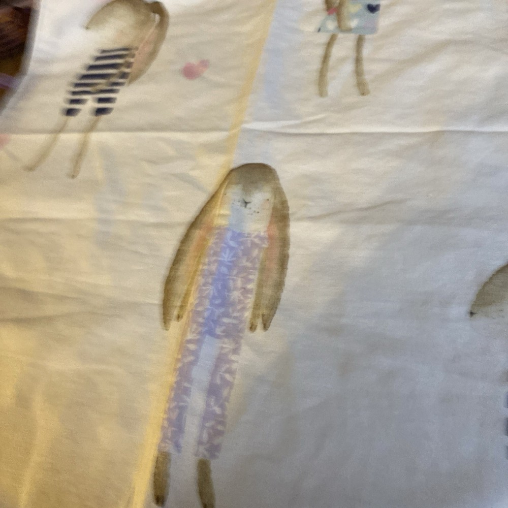 Handmade blanket Taggie rabbits