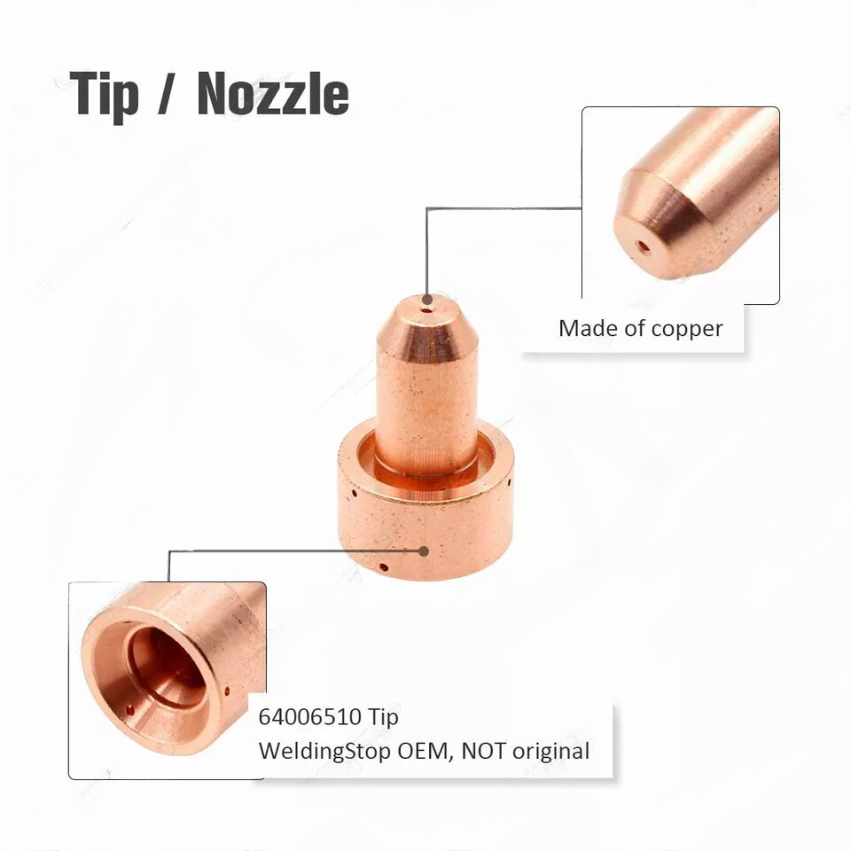 5pcs Plasma Tip 64006510 Nozzle for Thermal Dynamics MasterCut MC60 MC100 Torch