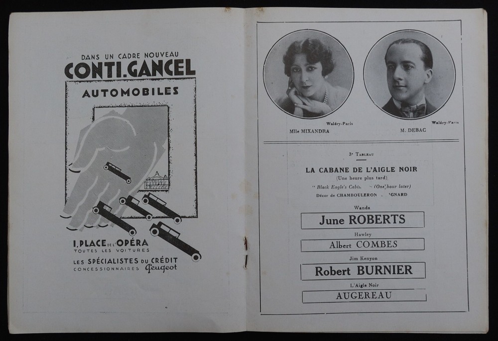 1920 MOGADOR Rose Marie Art Deco Style Program
