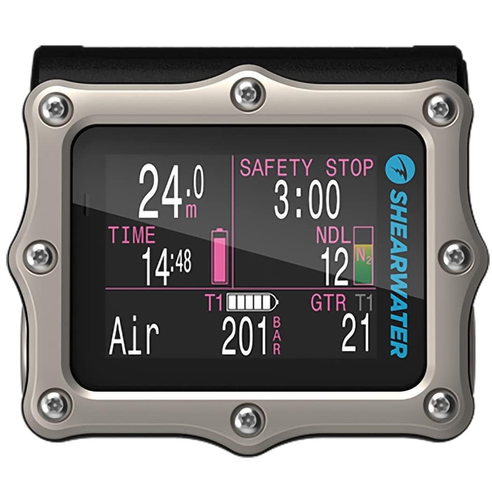 Shearwater Perdix 2 Ti Dive Computer Silver + Swift Combo