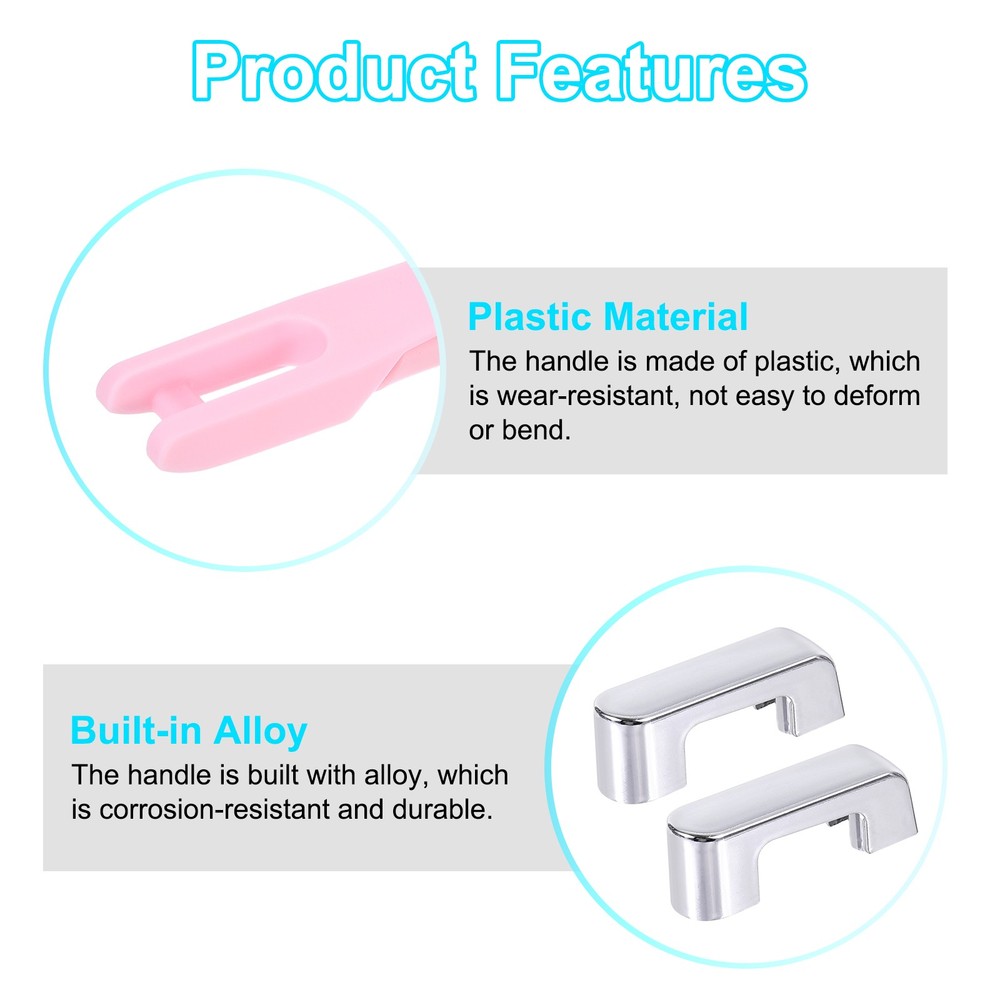 Luggage Handle, 8.86" x 0.98" Pull Handle Grip Replacement for Suitcase, Pink
