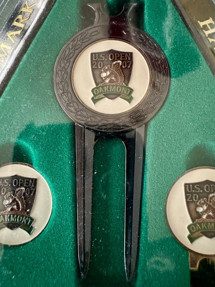 2007 US OPEN Oakmont Golf Divot Tool 3pc. Set Collectable