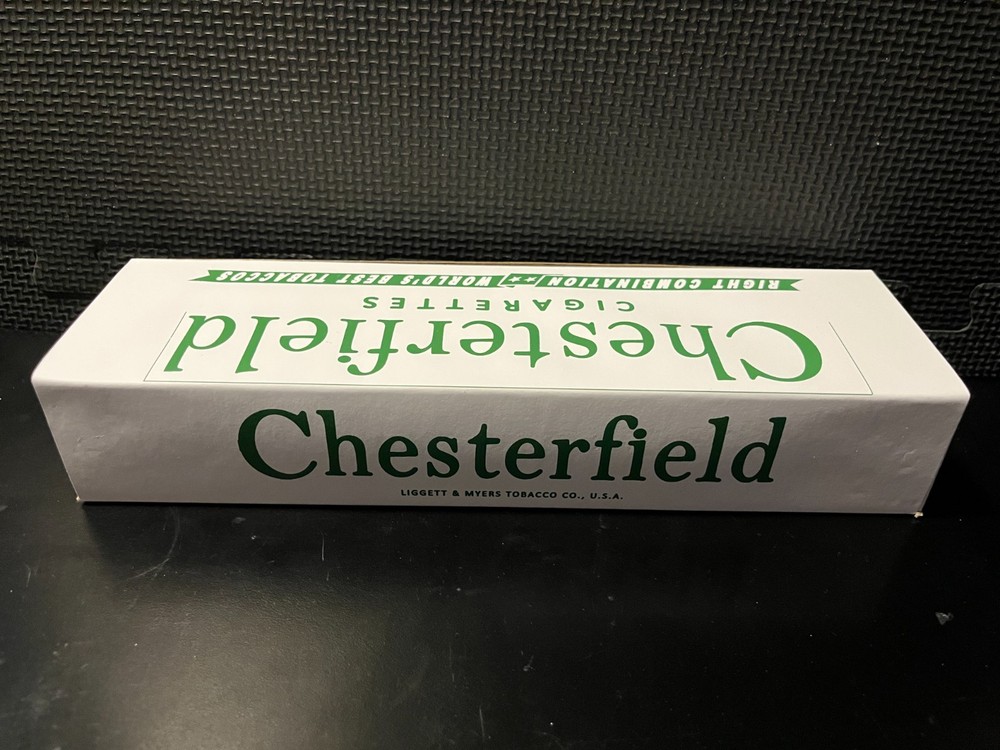 Vintage 1940's Chesterfield cigarettes- REPRODUCTION Box