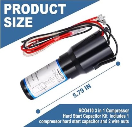Complete RCO410 3-in-1 Hard Start Capacitor Kit with Quick Installation Support