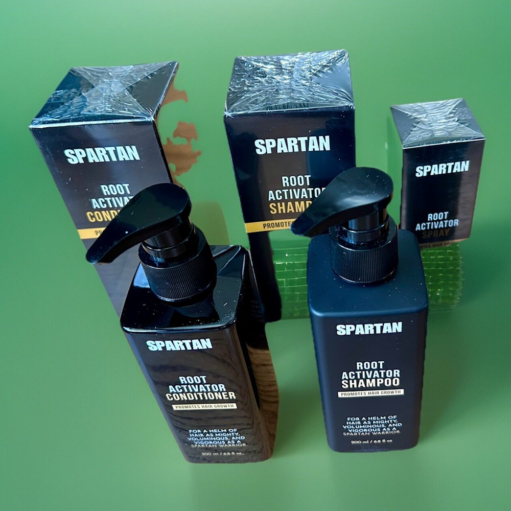 Spartan Shampo Root Activator Authentic + Spray + Conditioner Authentic 🚀 Ship