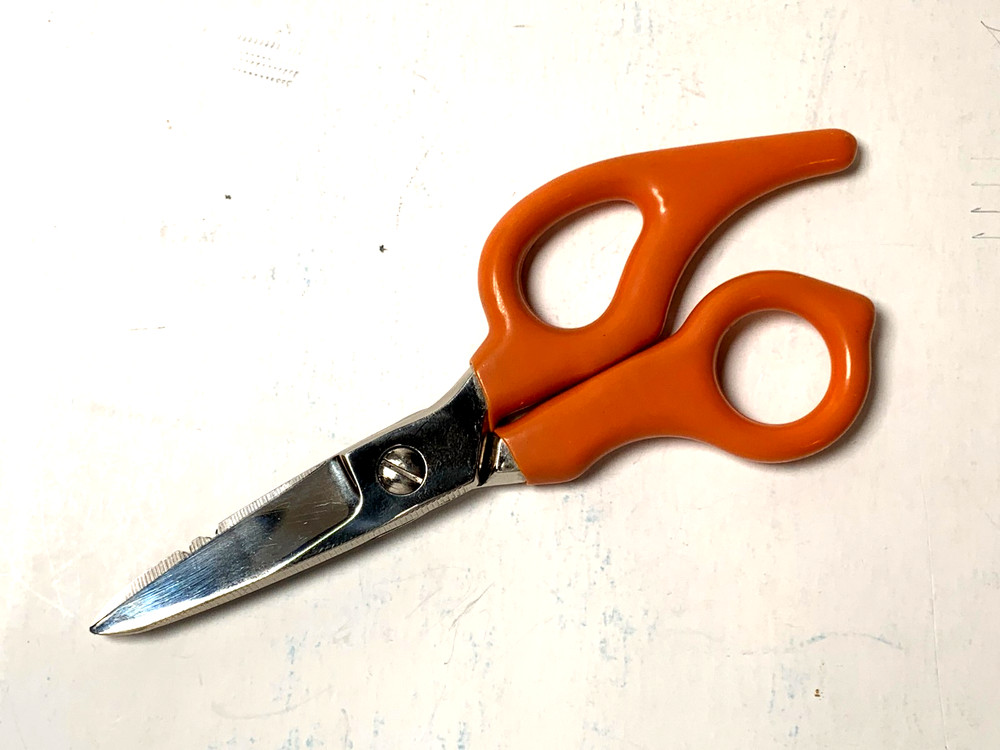 Electrician Scissors with Cushioned Grip / Extended Handle