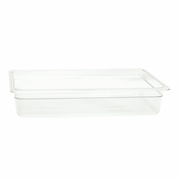 Thunder Group PLPA8004 Full Size Clear Polycarbonate Food Pan 4" Depth