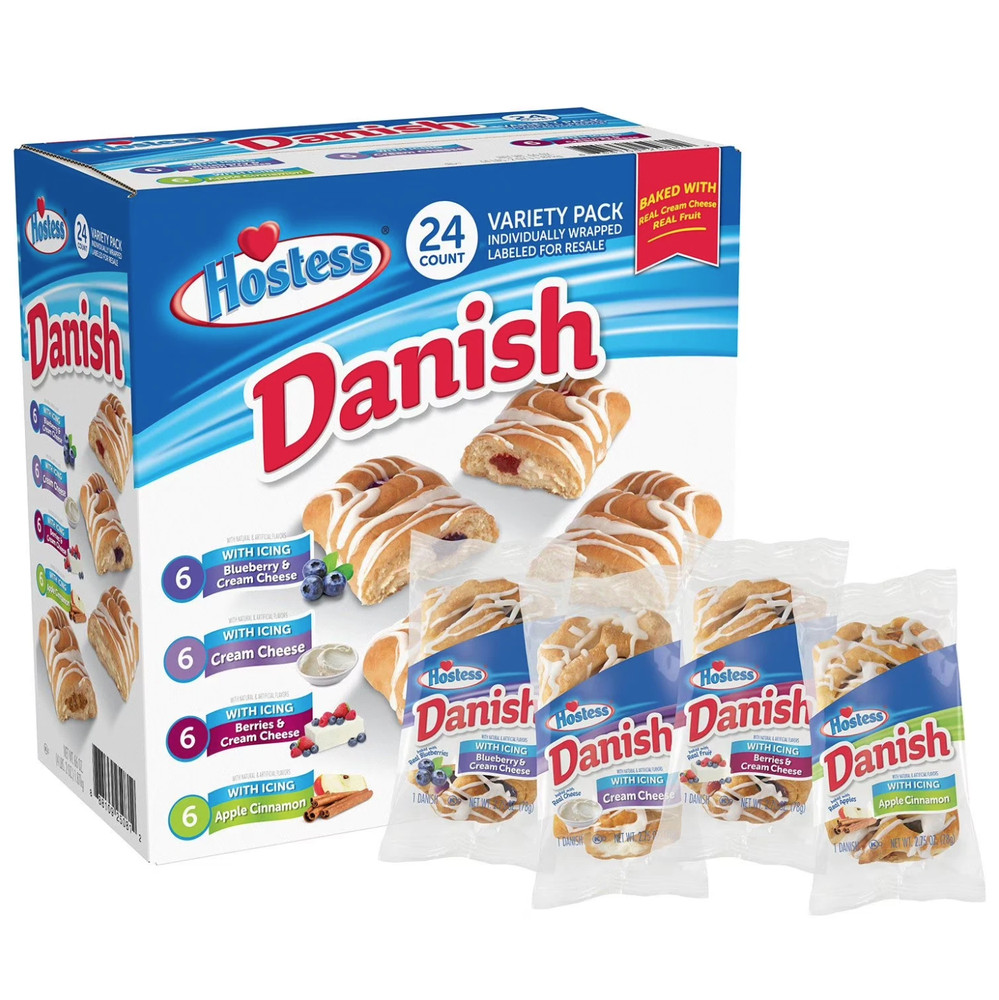 Hostess Danish Variety Pack, 2.75 oz. (24 Count)