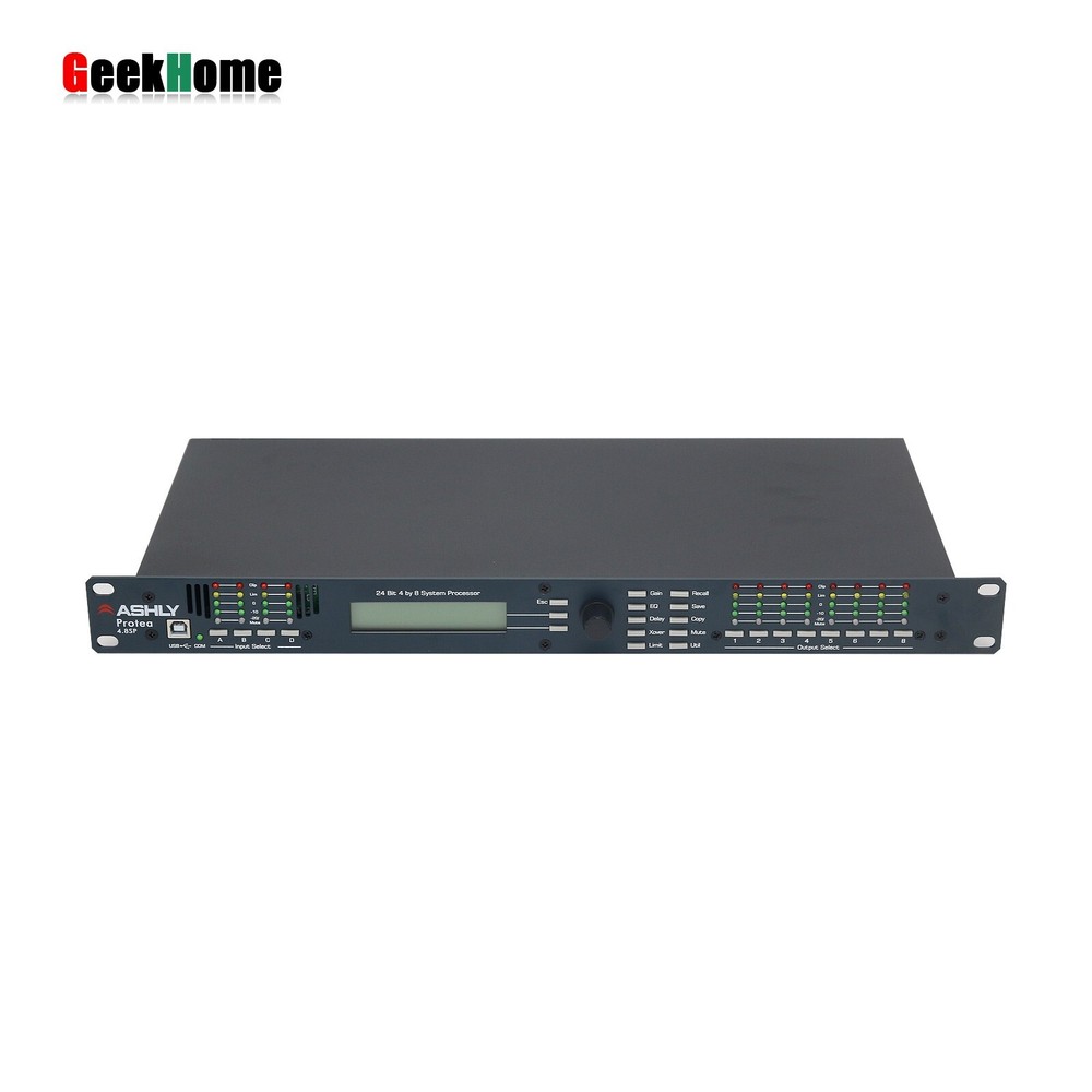 4.8SP 110V Digital DSP Audio Processor Original Software 4 In 8 Out Sound System