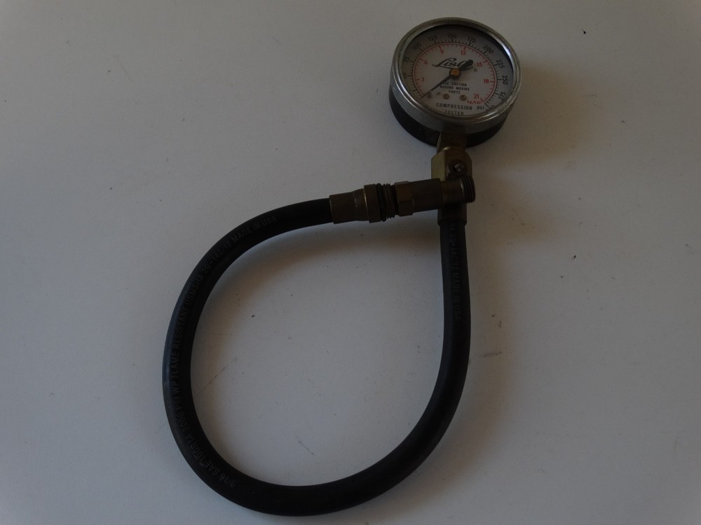 Engine Cylinder Compression Gauge Tester Gas Engine Diagnostic Tester Tool Lisle