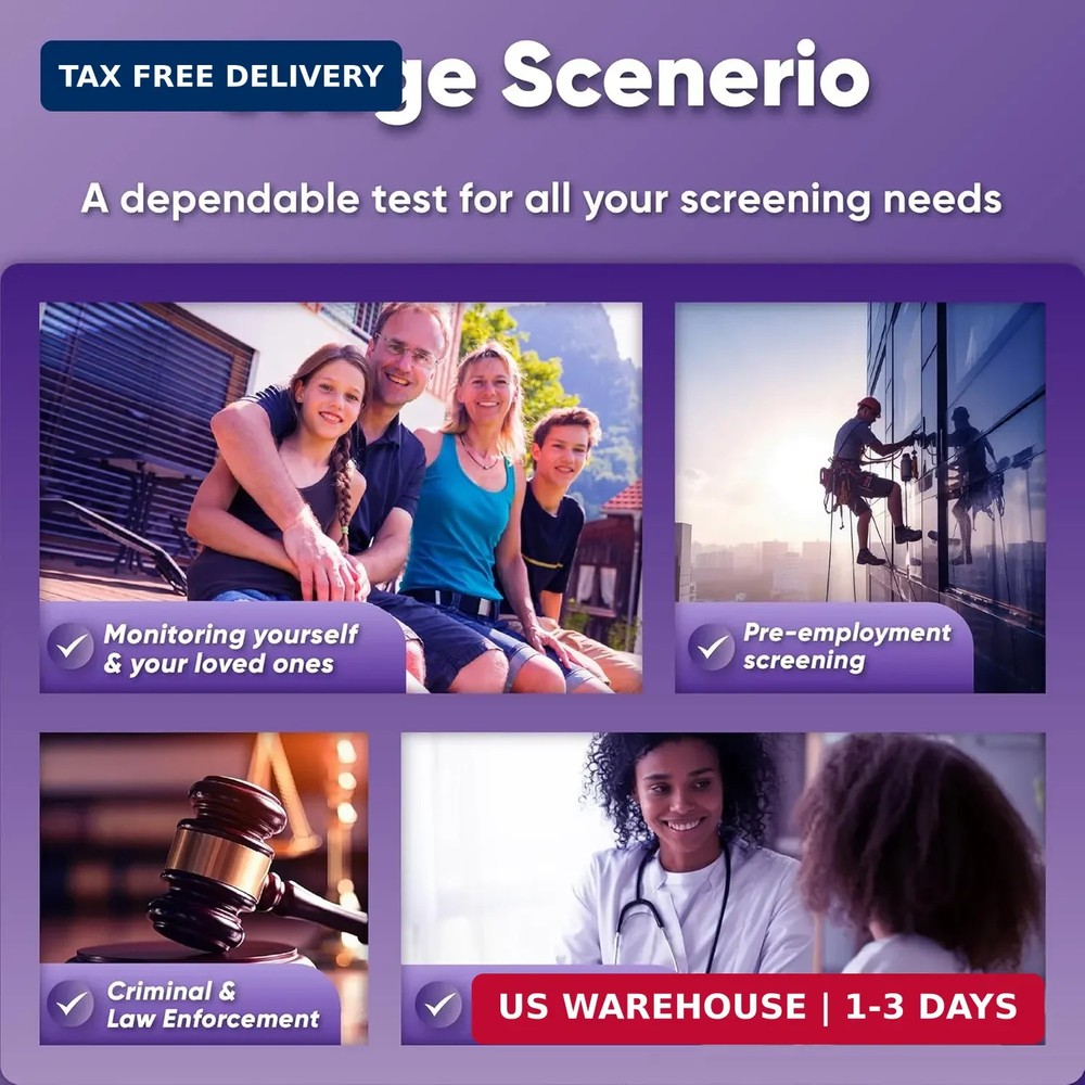 Prime Screen Multi-Panel Urine Test - Testing for THC, Nicotine (COT), Alcohol T