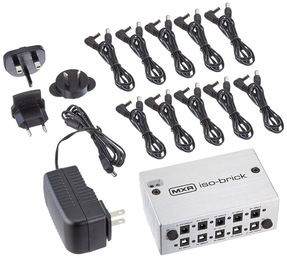 MXR M238 Iso-Brick Power Supply with 3 Patch Cables