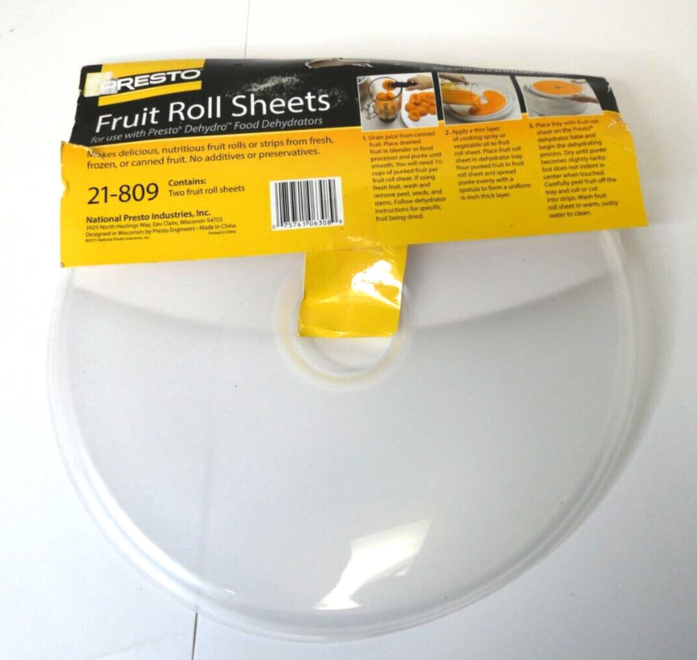 Presto 06308 Dehydro Fruit Roll Sheets 2 Pack ZZ19