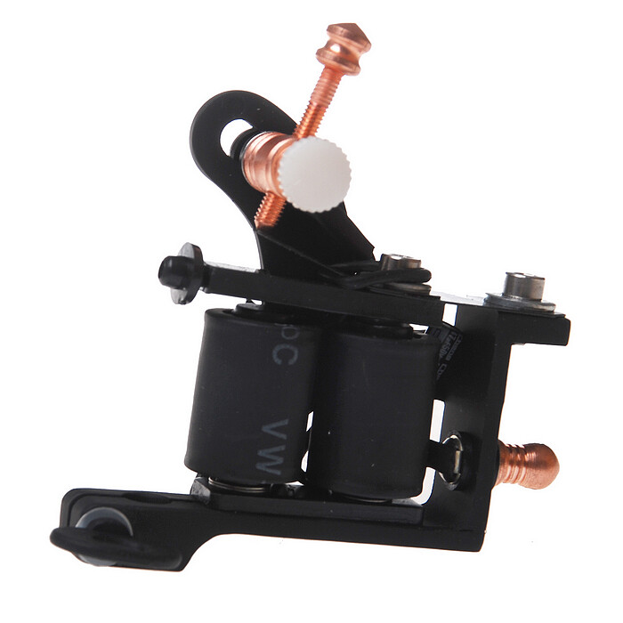 Coil Tattoo Machine Cast Iron Frame for Beginner 10 Wrap Liner 401-G