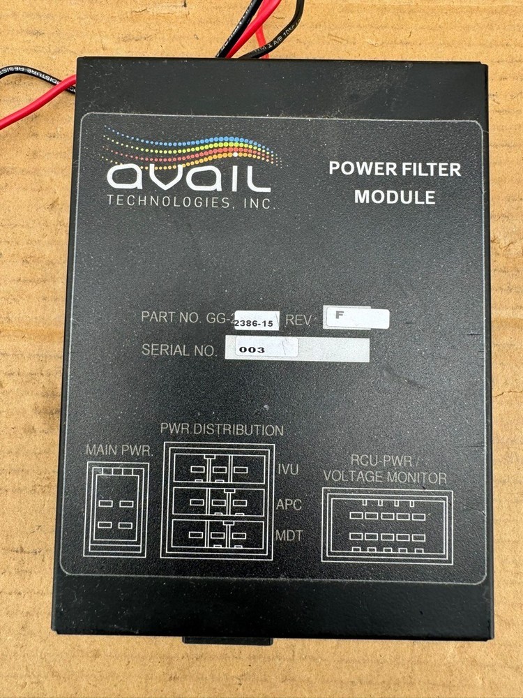 Avail Technologies  Power Filter Module GG-2386-15