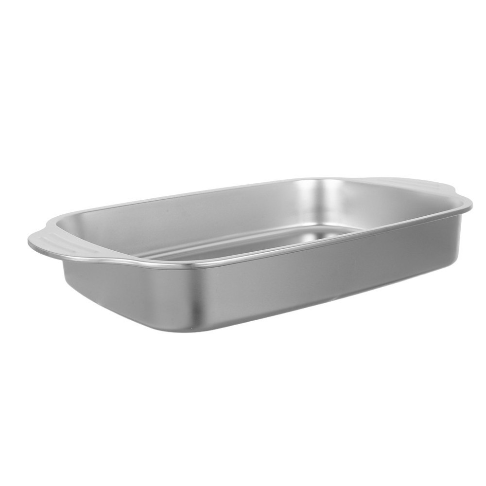 Stainless Steel Roasting Pan: 316L Rectangular Baking Tray - Broiler Pan for