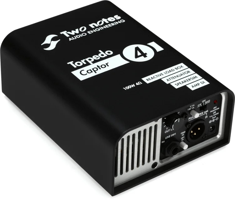 Two Notes Torpedo Captor Reactive Loadbox DI and Attenuator - 4-ohm