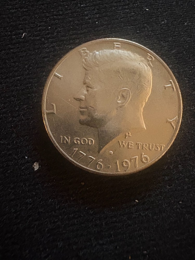 1976D Bicentennial Kennedy Half Dollar Error - Filled "D"
