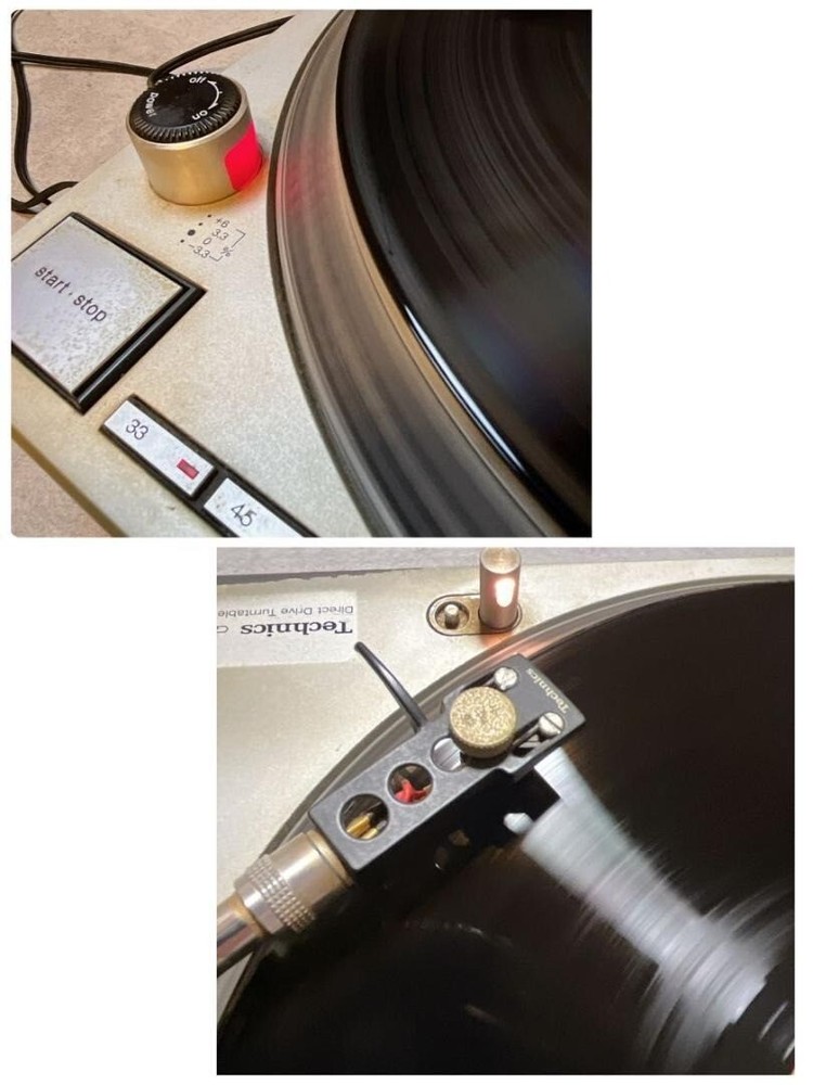 Technics SL-1200MK3D Silver Direct Drive DJ Turntable record player Working Used