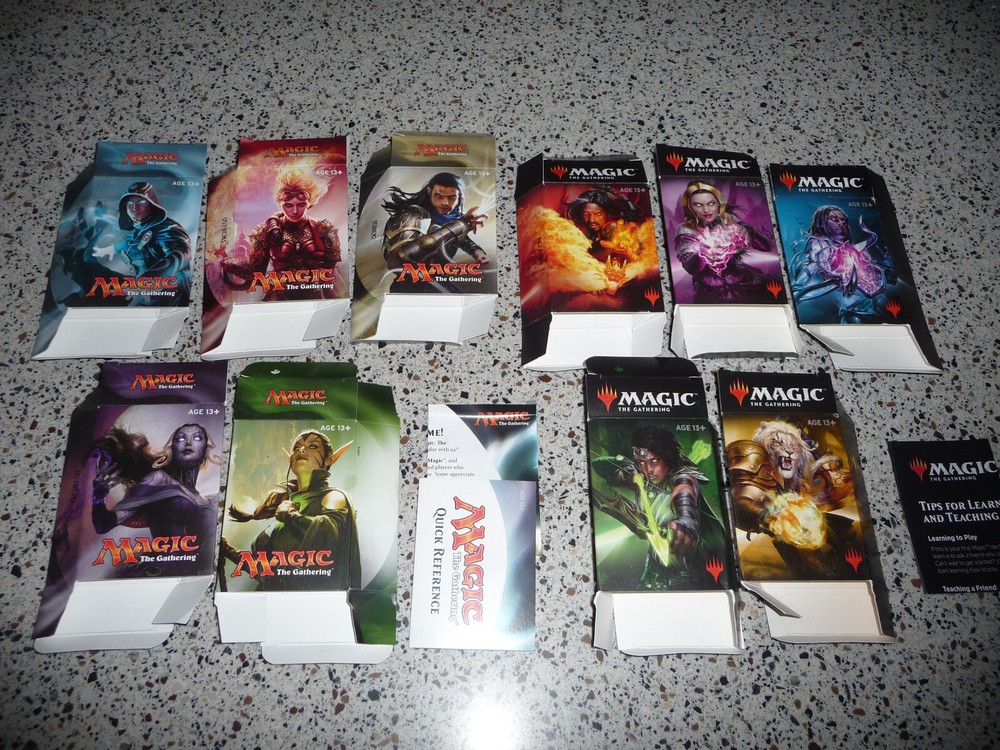 Magic The Gathering MTG 2017 2018 Welcome Deck 60 card EMPTY CASE BOXES (mana)