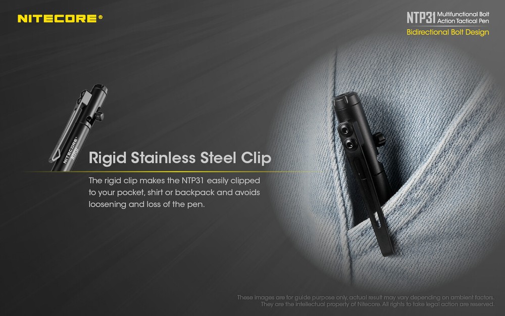 NITECORE NTP31 Bolt Action Tactical Pen