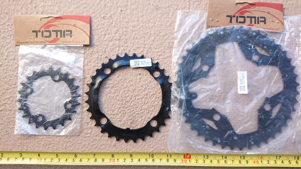 Totta bicycle front crank chain rings