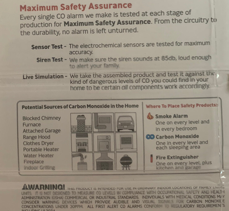 First Alert 2-in-1 Combination Alarm
