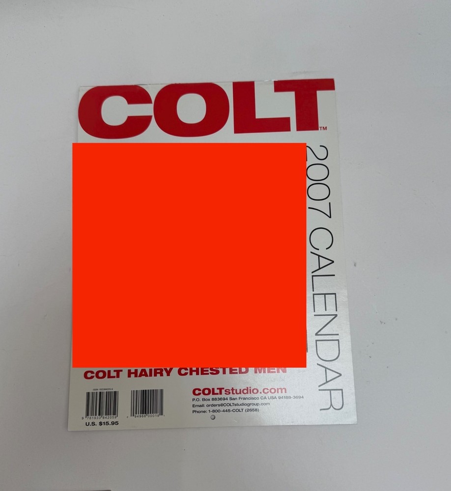 Colt Calendar 2007 Hairy Chested Men