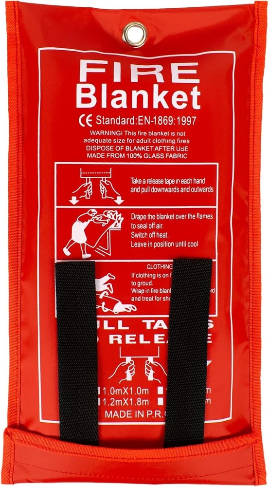 Versatile Fire Safety Blanket - Ideal for Kitchen, Home & Camping Use