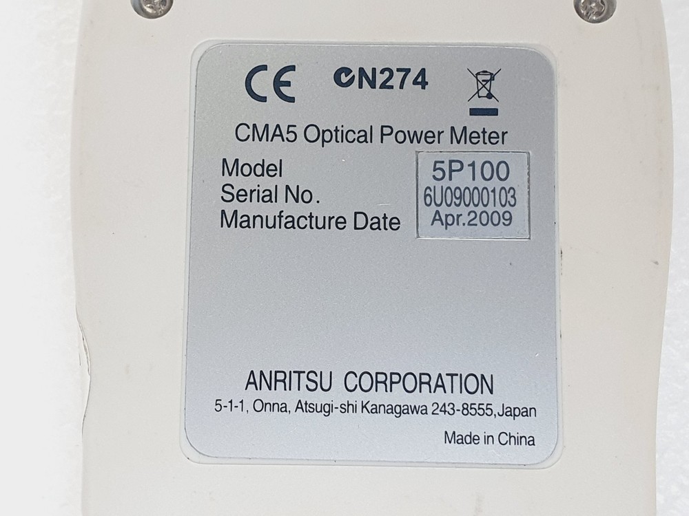 ANRITSU CMA5 Optical Light Source 5L35 + Optical Power Meter 5P100