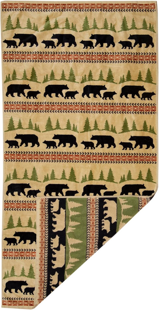 Bear Rustic Décor Bath Towel