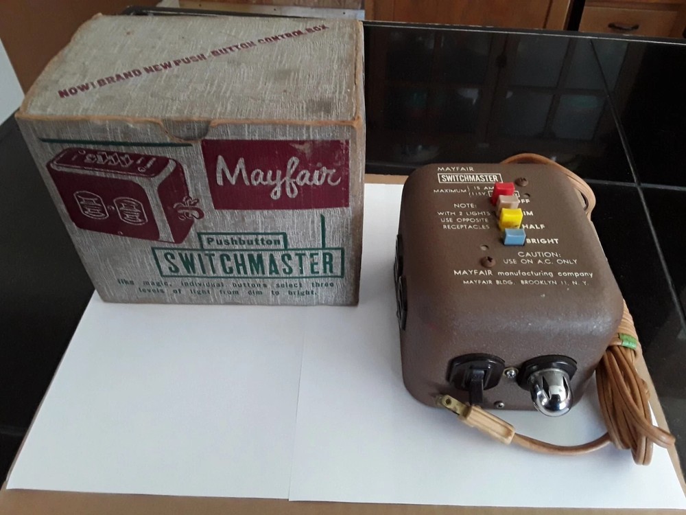 Mayfair Vintage Cinematography Lighting Switchmaster 3 Settings Dim/Half/Bright