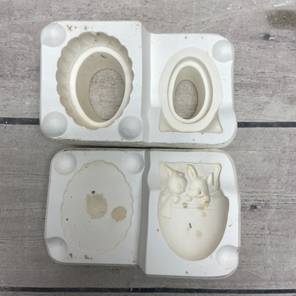Kentucky Mold 251 Ceramic Casting Mold Bunny In Egg #1031
