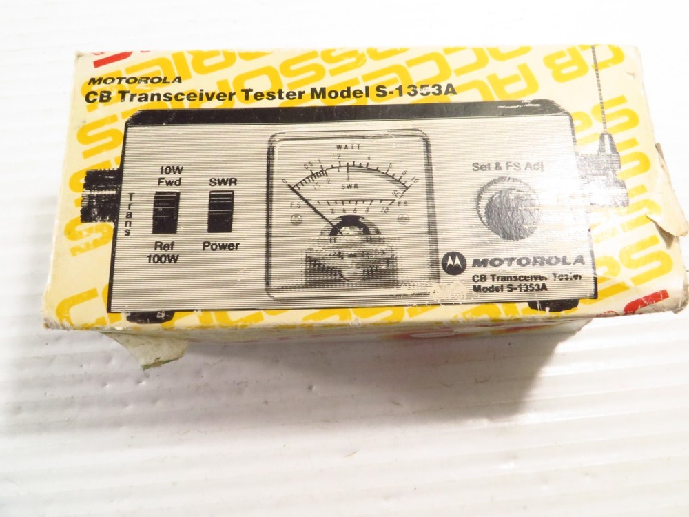 Motorola CB Transceiver Tester Model S-1353A w/ Original Box
