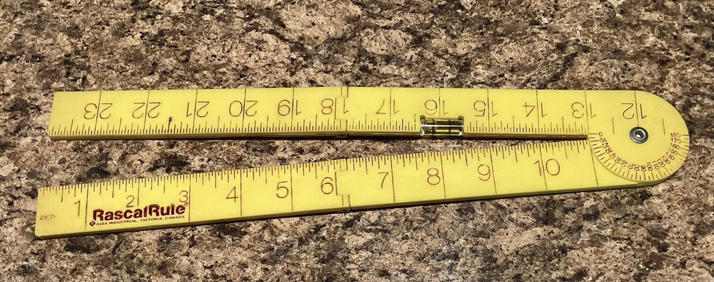 Vintage Degree Ruler Rascalrule Measure Angles, Slopes & Dimensions