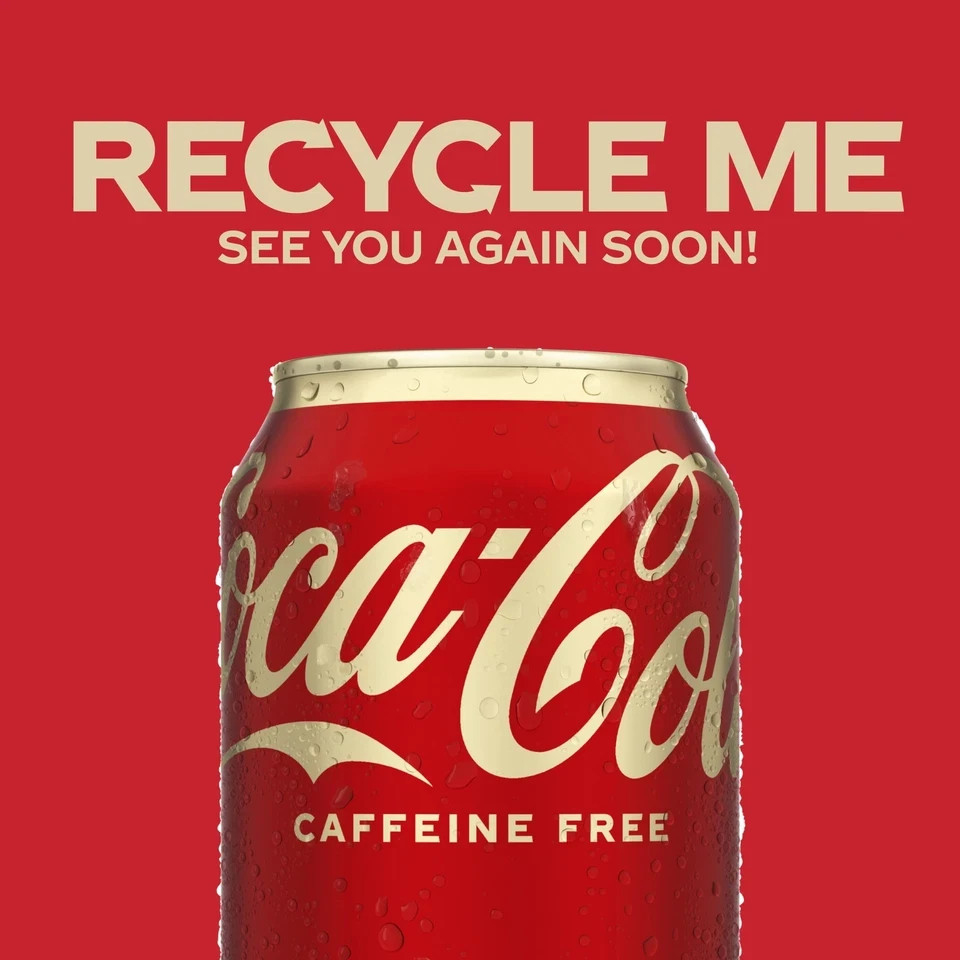 Caffeine-Free Coca-Cola Soda 12 oz Cans - 12 Pack
