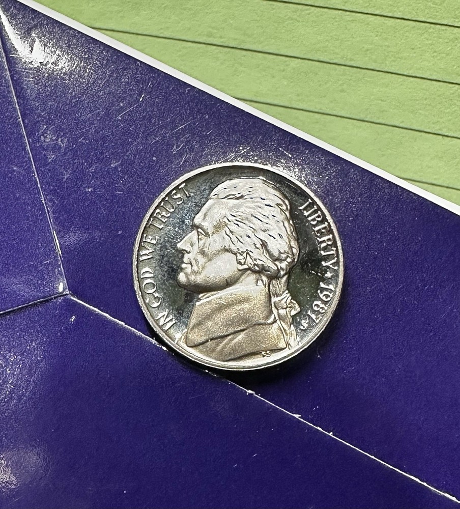 1987 S Proof Jefferson Nickel