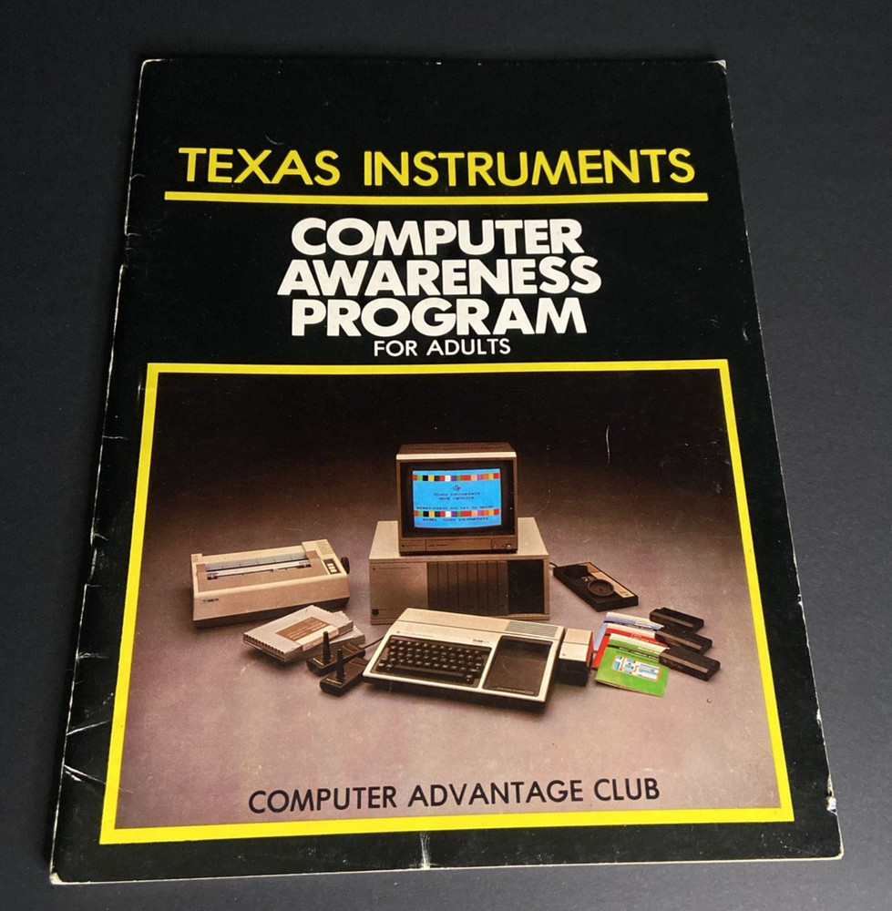 Texas Instruments Computer Awareness Program for Adults Ti99/4a