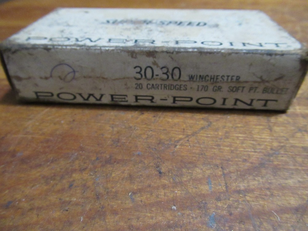 Empty Ammo Box 30-30 Winchester Power-Point with insert
