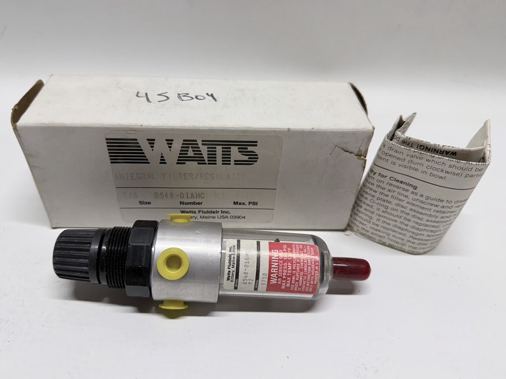 NEW Watts B548-01AHC Integral Filter Regulator