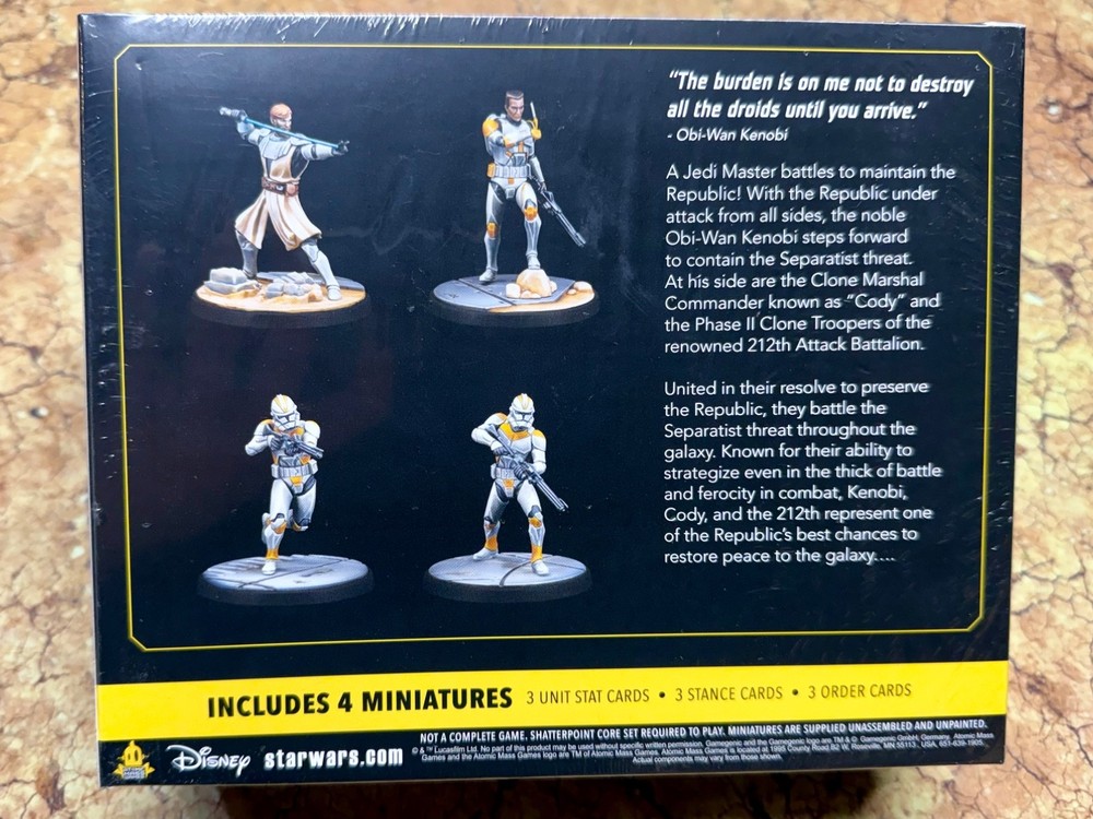 Star Wars Shatterpoint Hello There Squad Pack General Kenobi Commander Cody NEW