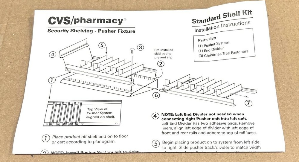 CVS/Pharmacy Standard Shelf Kit (2 Boxes)