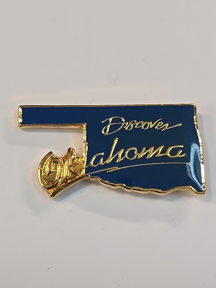 Discover Oklahoma Souvenir Lapel Pin