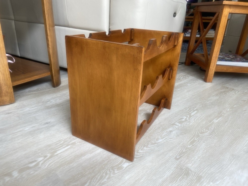 Wine Rack Mid Century Modern Vintage Nice