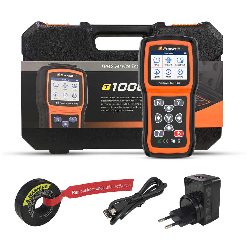 Foxwell T1000 Car TPMS Reset Tire Pressure Sensor Activate Programming Scan Tool