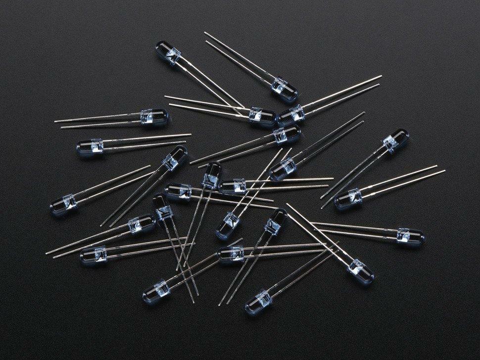 Adafruit Super-bright 5mm IR LED (25 pack)